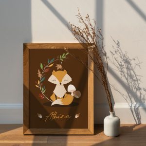 affiche-murale-theme-animal-renard