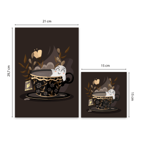 Dimensions affiche automnale poétique