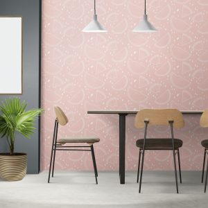 Papier peint motifs pastèques decoration intérieure