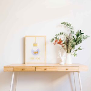 Affiche-Home-Sweet-Home-Poisson-Décoration-entrée