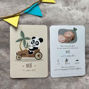 Faire-part naissance Panda