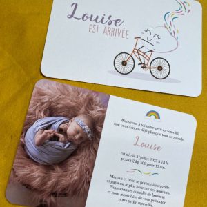 Faire-part Naissance Nuage