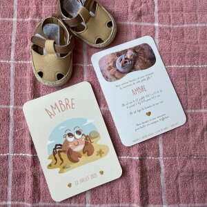 Faire-part Naissance Crabe